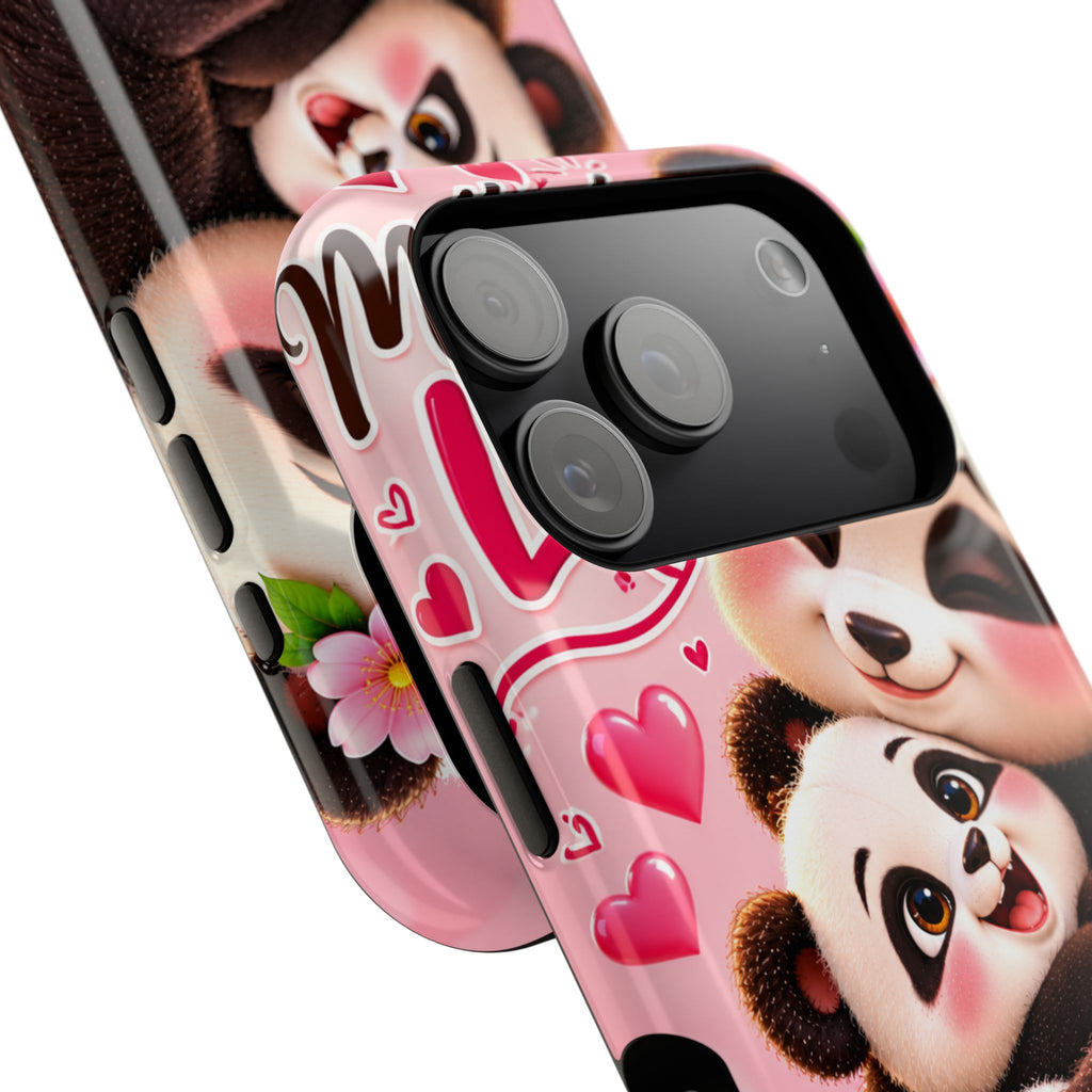 Cute Panda Mom & Baby Magnetic Impact-Resistant Phone Case