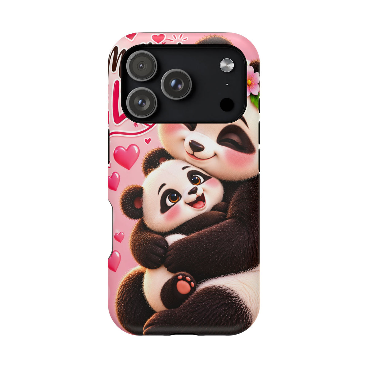 Cute Panda Mom & Baby Magnetic Impact-Resistant Phone Case